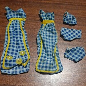 Blue Checkered Franchie Doll Clothing Set